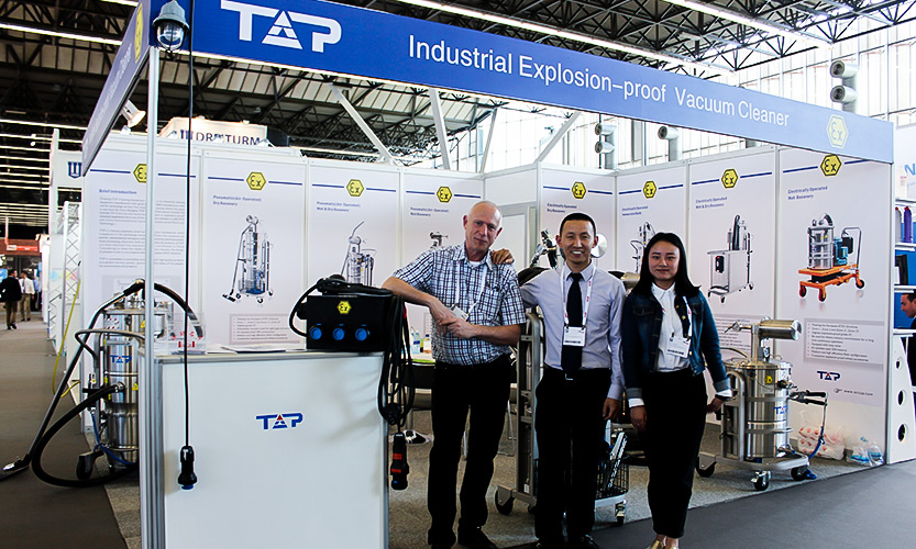 TEX1 and TEX2 series explosion proof vacuum cleaner was shown at INTERCLEAN2016 Amsterdam, it was the first time participate oversea exhibition.